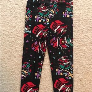 Brand new holiday print girls Lularoe leggings